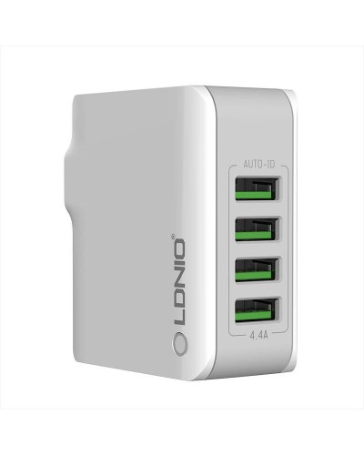 Incarcator de retea LDNIO A4403, 4x USB, 4.4A, 22W - Alb