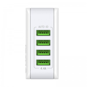 Incarcator de retea LDNIO A4403, 4x USB, 4.4A, 22W - Alb