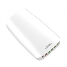 Incarcator de retea LDNIO A6573C, 5x USB, 1x USB Type-C, 65W, PD, QC 3.0,  1.5m - Alb