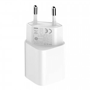 Incarcator de retea MFi LDNIO A2318M, 1x USB, 1x USB-C, 20W, cablu Type-C to Lightning - Alb