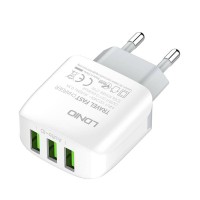 Incarcator de retea LDNIO A3312, 3x USB, 3.4A, 17W - Alb