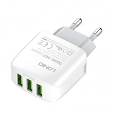 Incarcator de retea LDNIO A3312, 3x USB, 3.4A, 17W - Alb