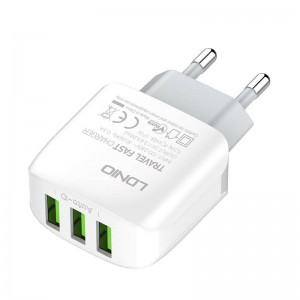 Incarcator de retea LDNIO A3312, 3x USB, 3.4A, 17W - Alb