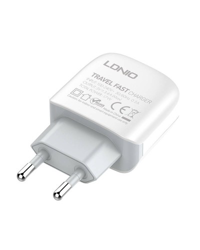 Incarcator de retea LDNIO A3312, 3x USB, 3.4A, 17W - Alb