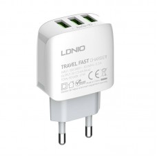 Incarcator de retea LDNIO A3312, 3x USB, 3.4A, 17W - Alb