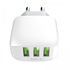 Incarcator de retea LDNIO A3312, 3x USB, 3.4A, 17W - Alb