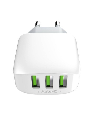 Incarcator de retea LDNIO A3312, 3x USB, 3.4A, 17W - Alb