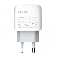 Incarcator de retea LDNIO A3312, 3x USB, 3.4A, 17W - Alb