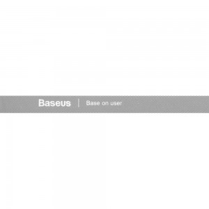 Organizator cabluri Baseus Rainbow Circle Velcro Straps, 1m - Gri