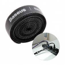 Organizator cabluri Baseus Rainbow Circle Velcro Straps, 1m - Negru