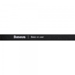 Organizator cabluri Baseus Rainbow Circle Velcro Straps, 1m - Negru