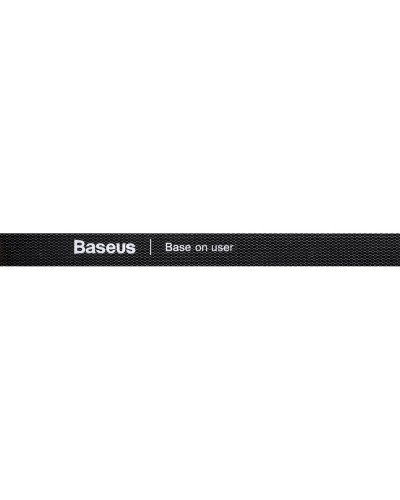 Organizator cabluri Baseus Rainbow Circle Velcro Straps, 1m - Negru