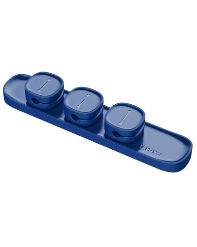 Set Organizator Cabluri Baseus Peas Cable Clip - Albastru