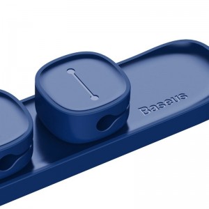 Set Organizator Cabluri Baseus Peas Cable Clip - Albastru