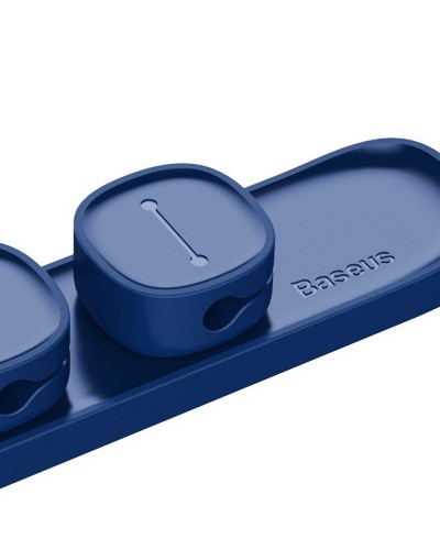 Set Organizator Cabluri Baseus Peas Cable Clip - Albastru