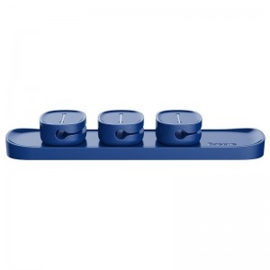 Set Organizator Cabluri Baseus Peas Cable Clip - Albastru
