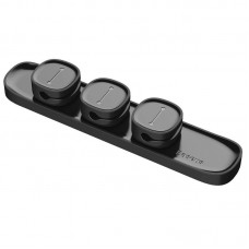 Set Organizator Cabluri Baseus Peas Cable Clip - Negru