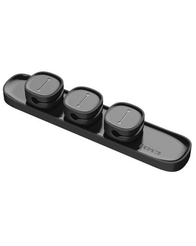 Set Organizator Cabluri Baseus Peas Cable Clip - Negru