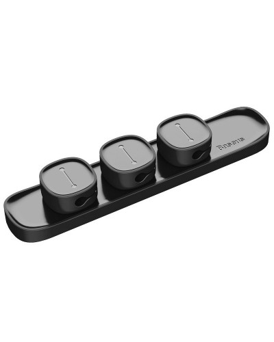 Set Organizator Cabluri Baseus Peas Cable Clip - Negru