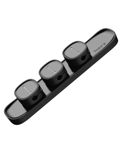 Set Organizator Cabluri Baseus Peas Cable Clip - Negru