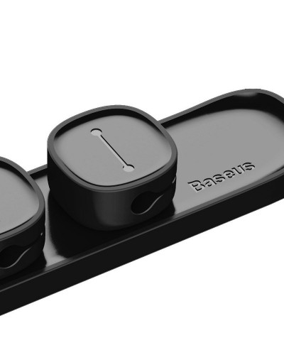 Set Organizator Cabluri Baseus Peas Cable Clip - Negru