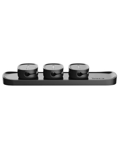 Set Organizator Cabluri Baseus Peas Cable Clip - Negru