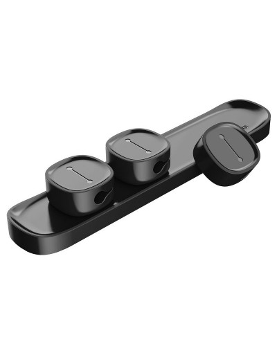 Set Organizator Cabluri Baseus Peas Cable Clip - Negru
