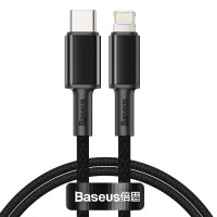 Cablu Baseus High Density USB-C la Lightning 20W 1m Negru