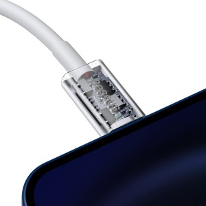 Cablu Baseus Superior Series USB-C la Lightning 20W 1.5m Alb