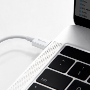 Cablu Baseus Superior Series USB-C la Lightning 20W 1.5m Alb