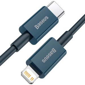 Cablu Baseus Superior Series USB-C la Lightning 20W 2m Albastru