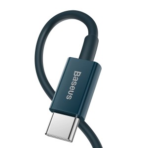 Cablu Baseus Superior Series USB-C la Lightning 20W 2m Albastru