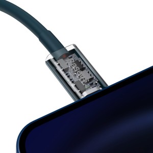 Cablu Baseus Superior Series USB-C la Lightning 20W 2m Albastru