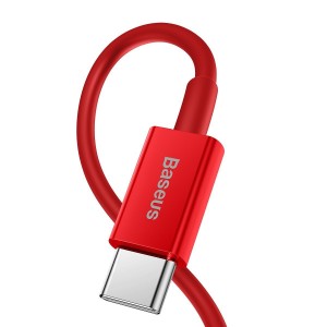 Cablu Baseus Superior Series USB-C la Lightning 20W 1m Roșu
