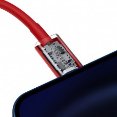 Cablu Baseus Superior Series USB-C la Lightning 20W 1m Roșu