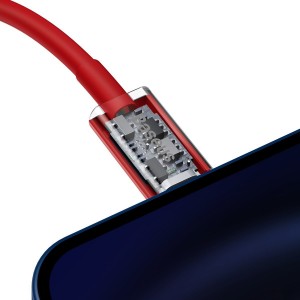 Cablu Baseus Superior Series USB-C la Lightning 20W 1m Roșu