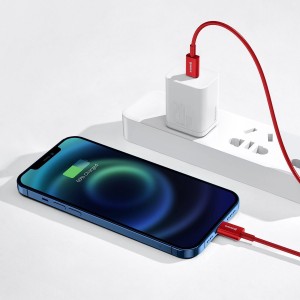 Cablu Baseus Superior Series USB-C la Lightning 20W 1m Roșu