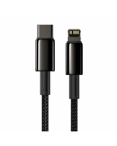 Cablu BASEUS Tungsten Gold Fast Charging Type-C to Lightning PD 20W - Negru Cablu BASEUS Tungsten Gold Fast Charging Type-C to Lightning PD 20W - Negru