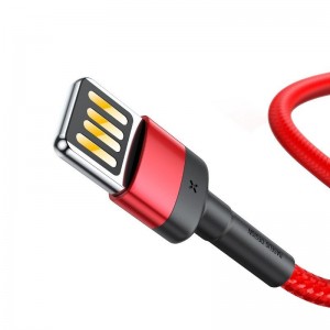 Cablu Baseus Cafule Double-Sided USB la Lightning 2.4A 1m Roșu