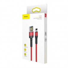 Cablu Baseus Cafule Double-Sided USB la Lightning 2.4A 1m Roșu