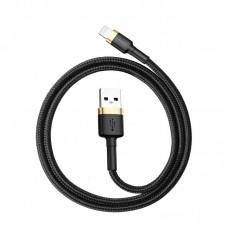 Cablu Baseus Cafule USB la Lightning 1.5A 2m Negru & Auriu