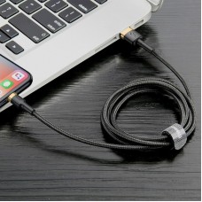 Cablu Baseus Cafule USB la Lightning 1.5A 2m Negru & Auriu