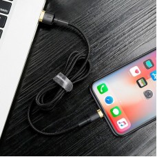 Cablu Baseus Cafule USB la Lightning 1.5A 2m Negru & Auriu