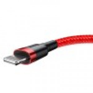 Cablu Baseus Cafule USB la Lightning 2.4A 0.5m Roșu