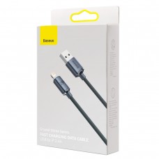 Cablu Baseus Crystal Shine USB la Lightning 2.4A 2m Negru