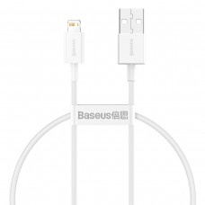 Cablu Baseus Superior Series USB la Lightning 2.4A 0.25m Alb