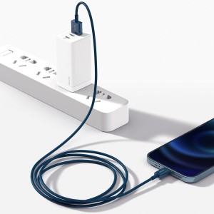 Cablu Baseus Superior Series USB la Lightning 2.4A 1m Albastru
