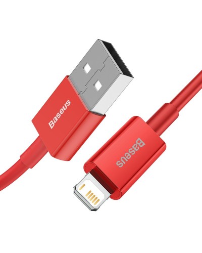 Cablu Baseus Superior Series USB la Lightning 2.4A 1m Roșu