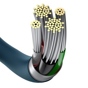 Cablu Baseus Superior Series USB la Lightning 2.4A 2m Albastru
