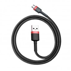 Cablu Baseus Cafule USB la Micro-USB 1.5A 2m Negru & Roșu